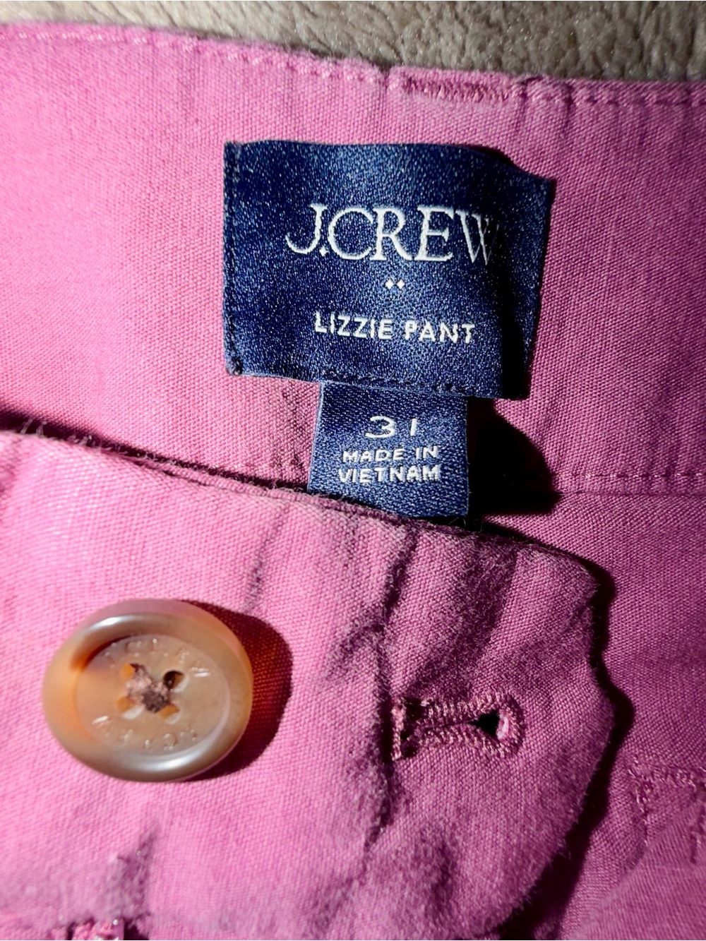 J. Crew Lizzie Pant in Bright Pink-purple